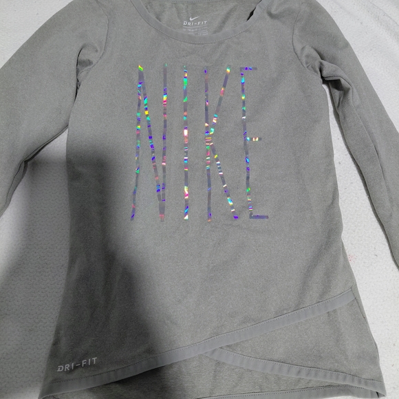 Nike Other - Nike Kids Dri-FIT Gray Long Sleeve Tee